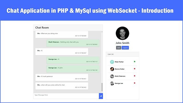 Build Real time Chat Application in PHP Mysql using WebSocket
